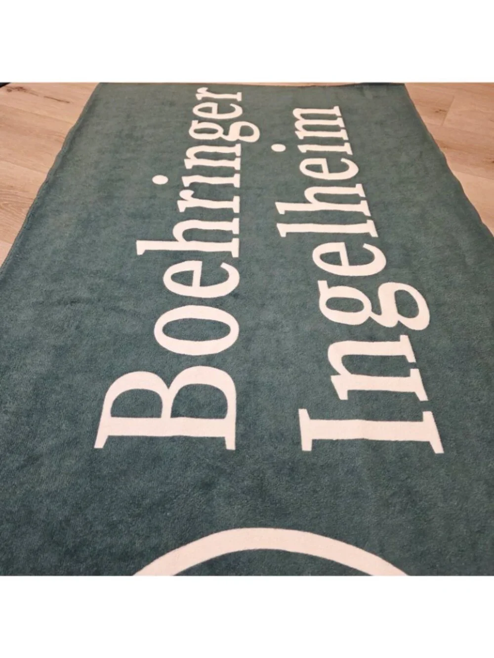 Boehringer Ingelheim Green White Promotional Advertising Beach Towel